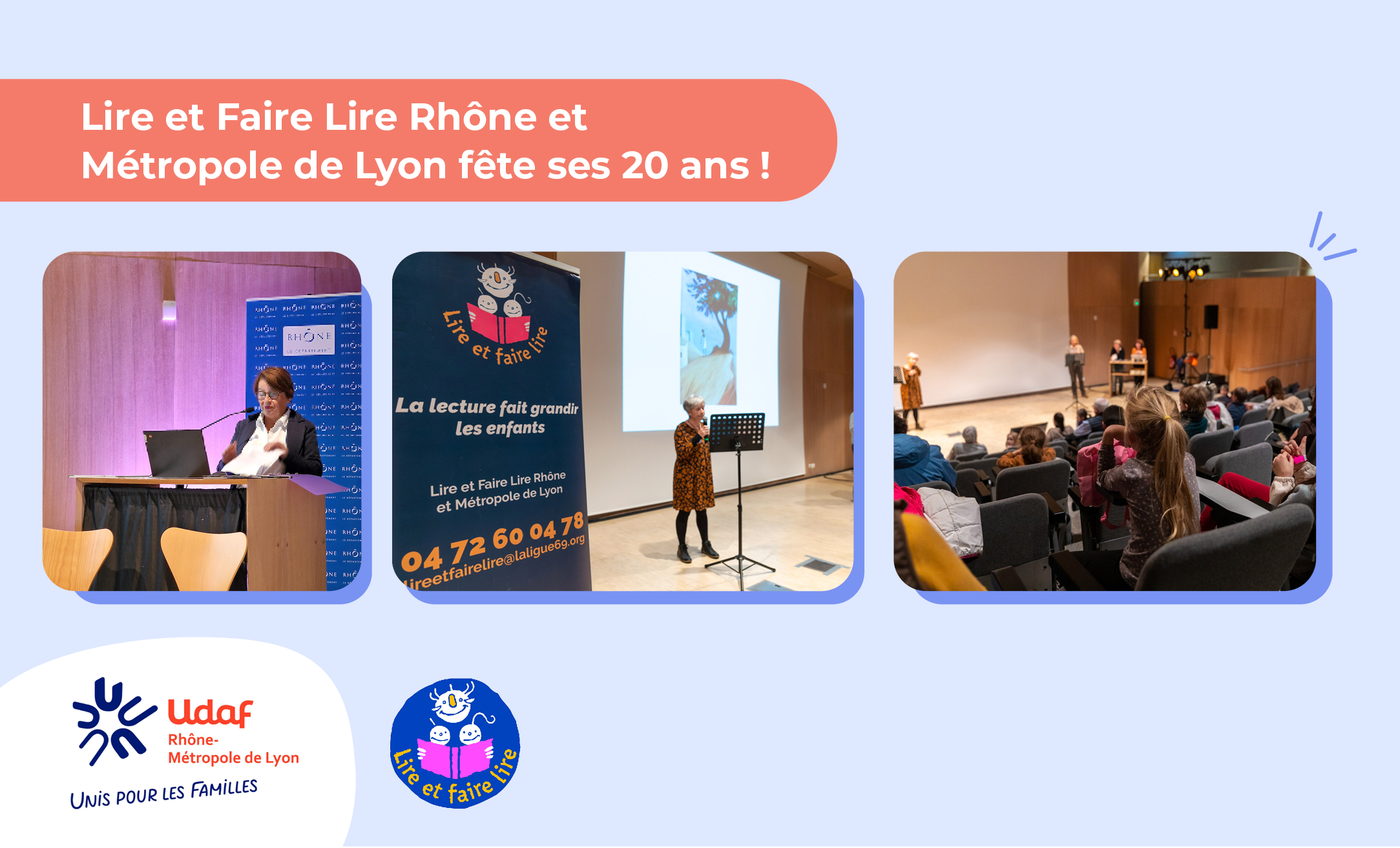 Lire et Faire Lire Rhône et Métropole de Lyon fête ses 20 ans ! - Union ...